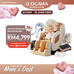 [OGAWA Parent's Ultimate Retreat Bundle ] RetreaX Massage Chair + BellaX +  Vibrofit + Izen + Massage Chair Cover + 3in1  Leather Kit